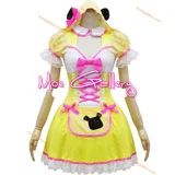 Cute Yellow Maid Cosplay Costume