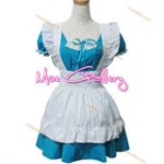 Lolita Blue Maid Cosplay Costume