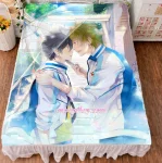 Free Haruka Nanase Makoto Tachibana Anime Bed Sheet Summer Quilt Blanket Custom