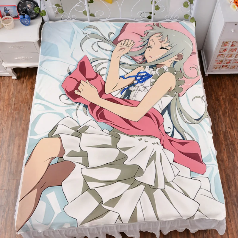 Anohana The Flower We Saw That Day M-O Honma Bed Sheet Summer Quilt Blanket