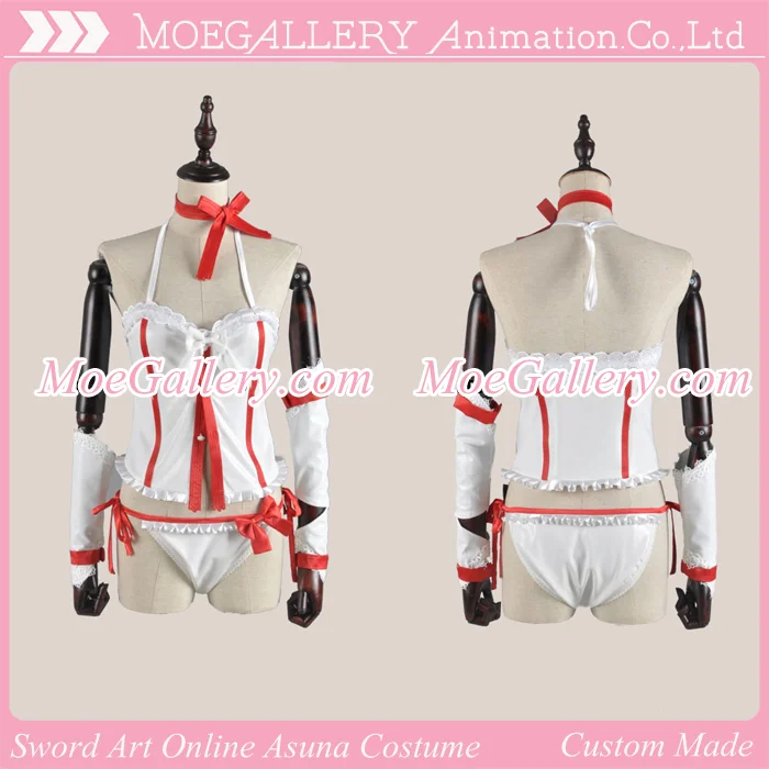 Sword Art Online Asuna Yuuki Cosplay Suspenders Costume