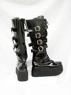 Black Cosplay Boots 18
