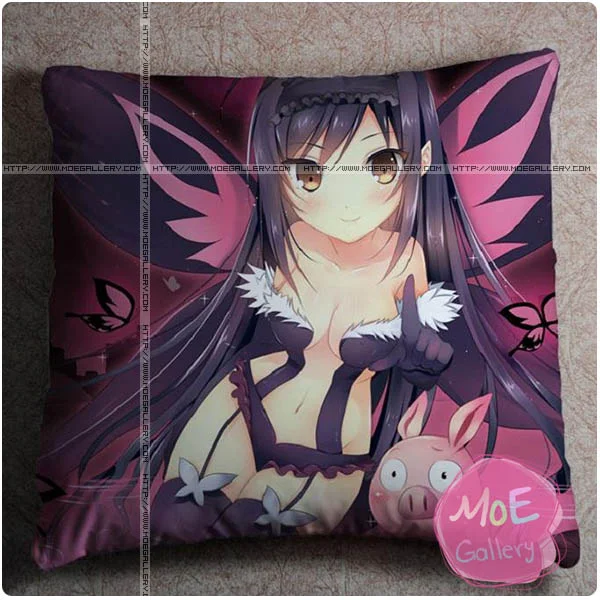Accel World Black Lotus Throw Pillow Style A