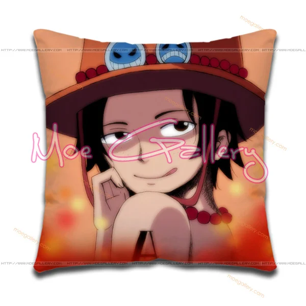 One Piece Portgaz D Ace Throw Pillow 01