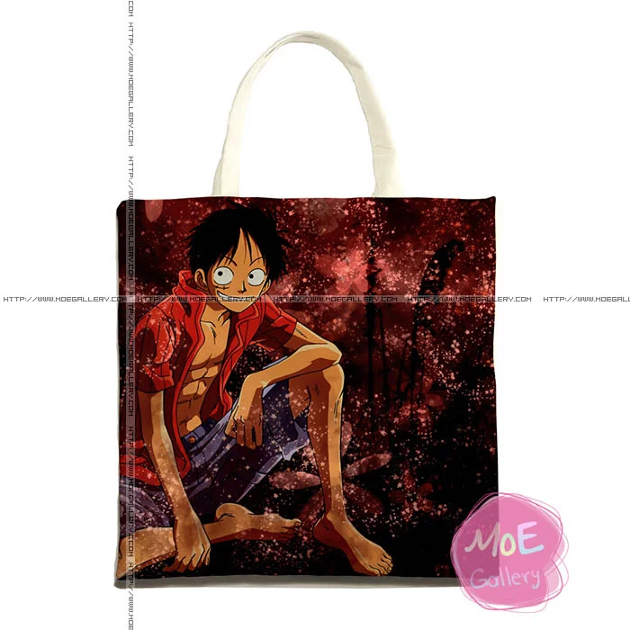 One Piece Monkey D Luffy Print Tote Bag 06