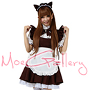 Chocolate Cute Cat Maid Dress