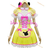 Cute Yellow Maid Cosplay Costume