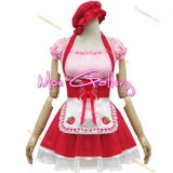 Red Strawberry Maid Cosplay Costume - Click Image to Close