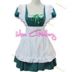 Green Cosplay Girl Maid Dress