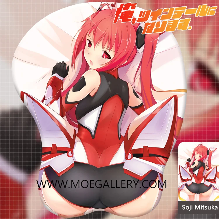 Gonna be the Twin Tail Tail Red Soji Mitsuka Anime 3D Mousepads - Click Image to Close