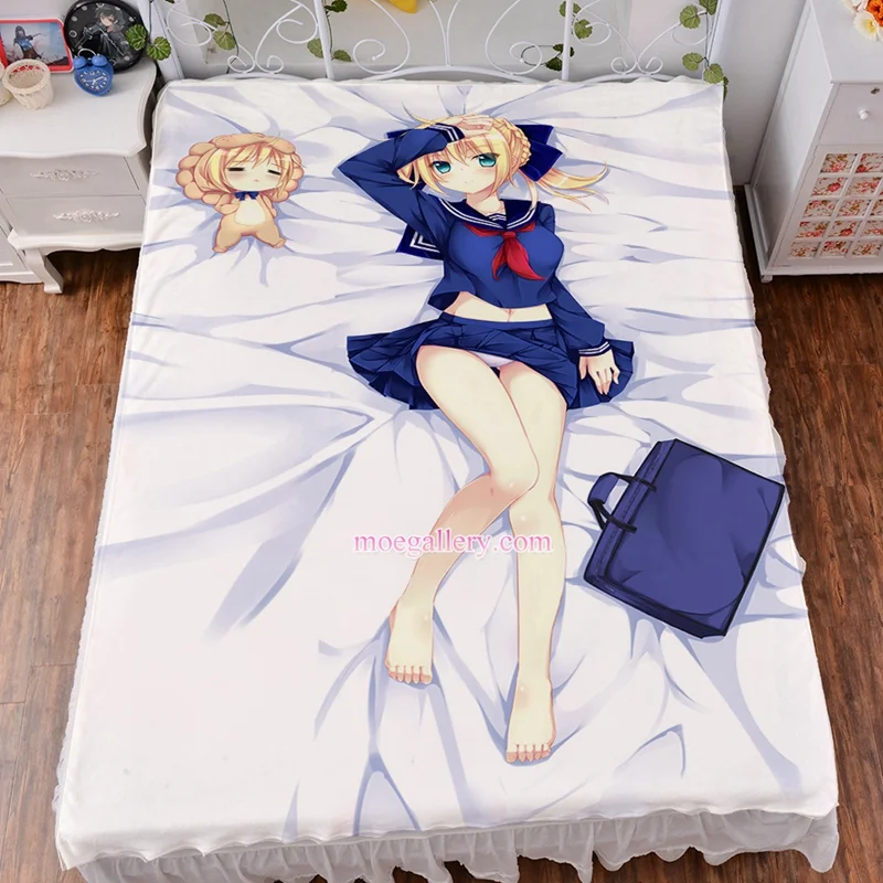 Fate Stay Night Fate Zero Saber Bedsheet - Click Image to Close