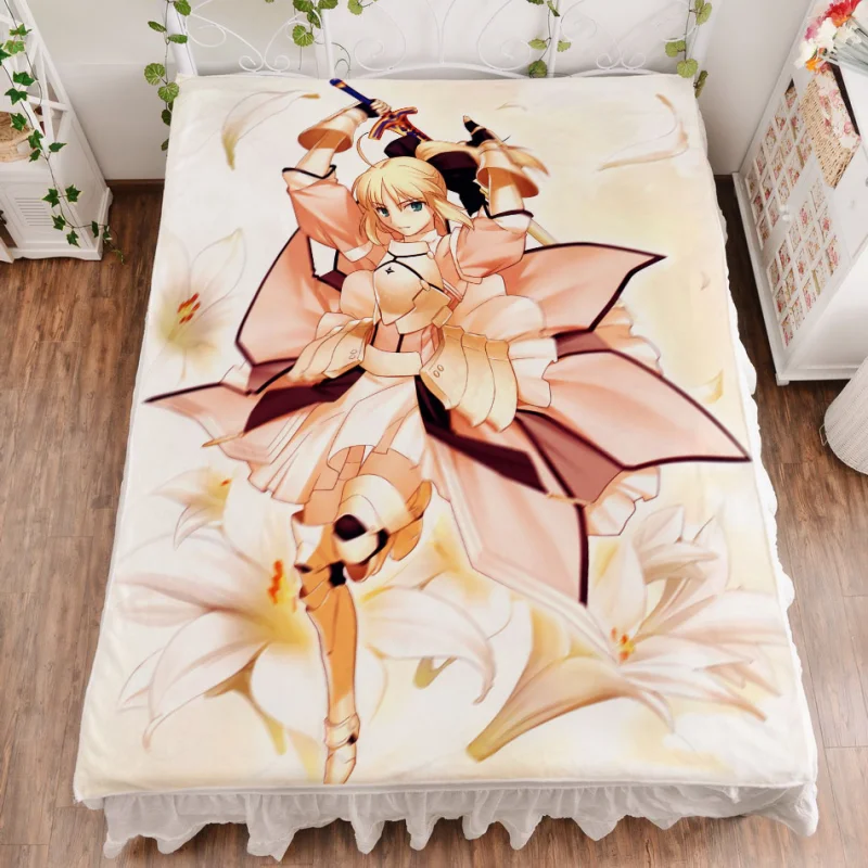 Fate Stay Night Fate Zero Saber Bedsheet 03 - Click Image to Close