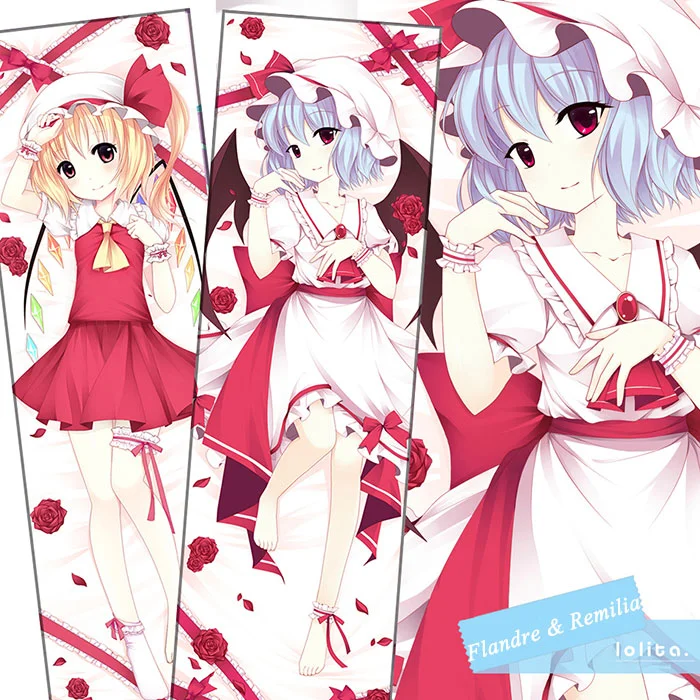 Touhou Project Flandre Remilia Scarlet Body Pillow Case - Click Image to Close