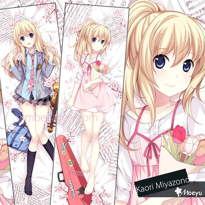 Your Lie in April Kaori Miyazono Body Pillow Case - Click Image to Close