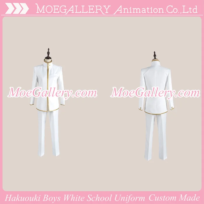 Hakuouki Zuisouroku School Boys White Uniform - Click Image to Close
