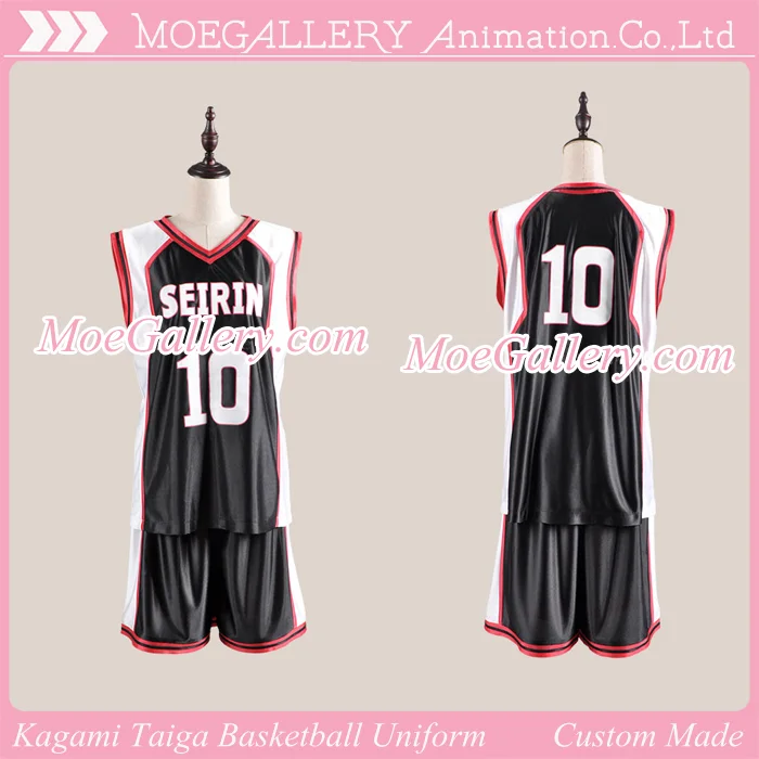 Kuroko no Basuke Kagami Taiga Basketball Uniform Black - Click Image to Close