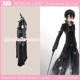 Sword Art Online Kirito Kirigaya Kazuto Cosplay Costume
