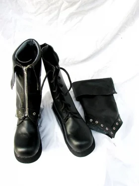 BJD Style Black Cosplay Boots 02