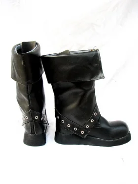 BJD Style Black Cosplay Boots 02