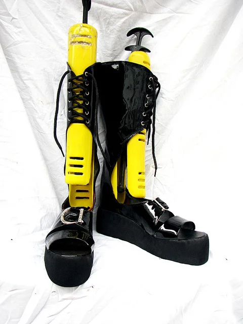 BJD Style Black Cosplay Boots 07 - Click Image to Close