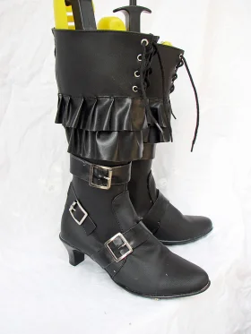 BJD Style Black Cosplay Boots 08