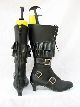 BJD Style Black Cosplay Boots 08