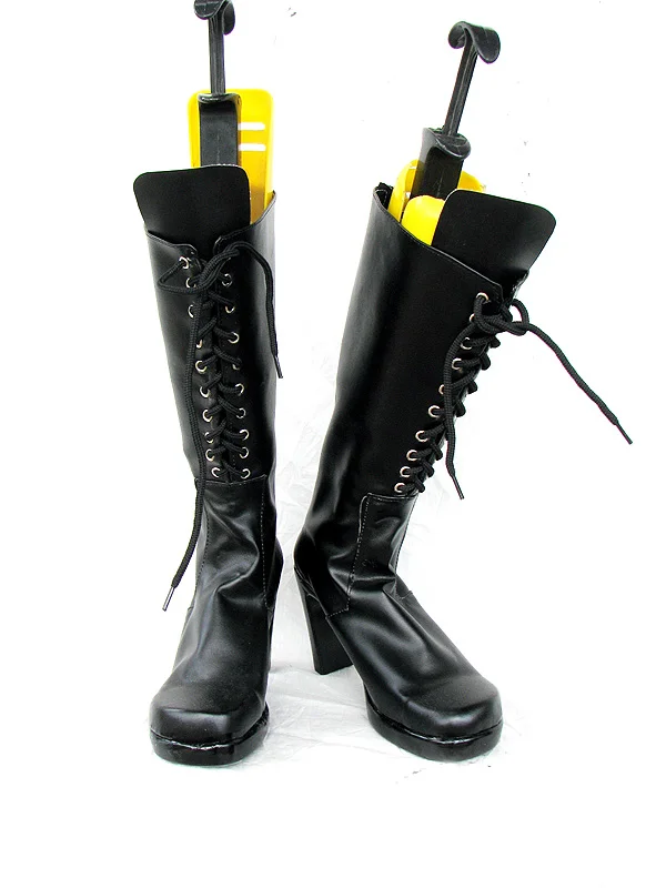 Black Cosplay Boots 16 - Click Image to Close