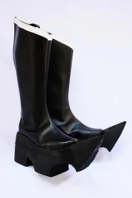 Black Golden Saw Cosplay Boots