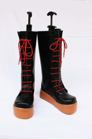 Classic Black Cosplay Boots 05