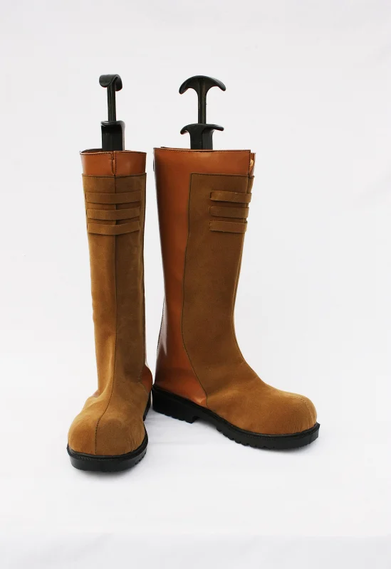 Cross Gate Yellow Cosplay Boots - Click Image to Close