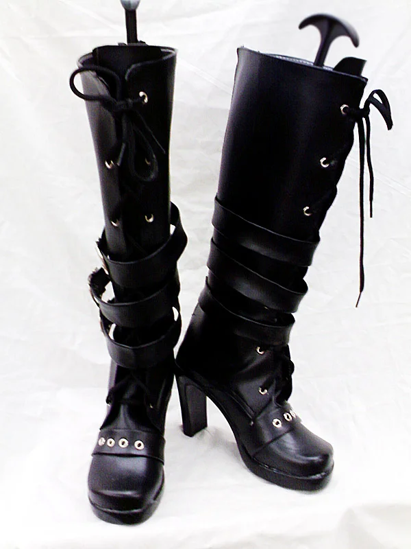 DOD Style Black Cosplay Boots 02 - Click Image to Close
