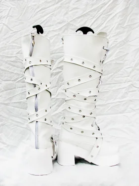DOD Style White Cosplay Boots 03