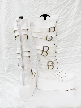 DOD Style White Cosplay Boots 04