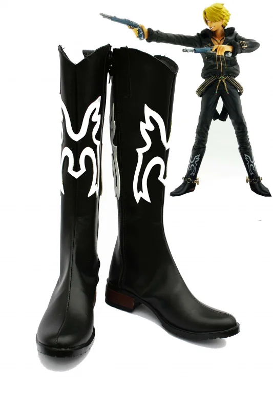 One Piece Sanji Cosplay Boots - Click Image to Close