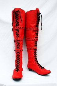 Red Cosplay Boots 03