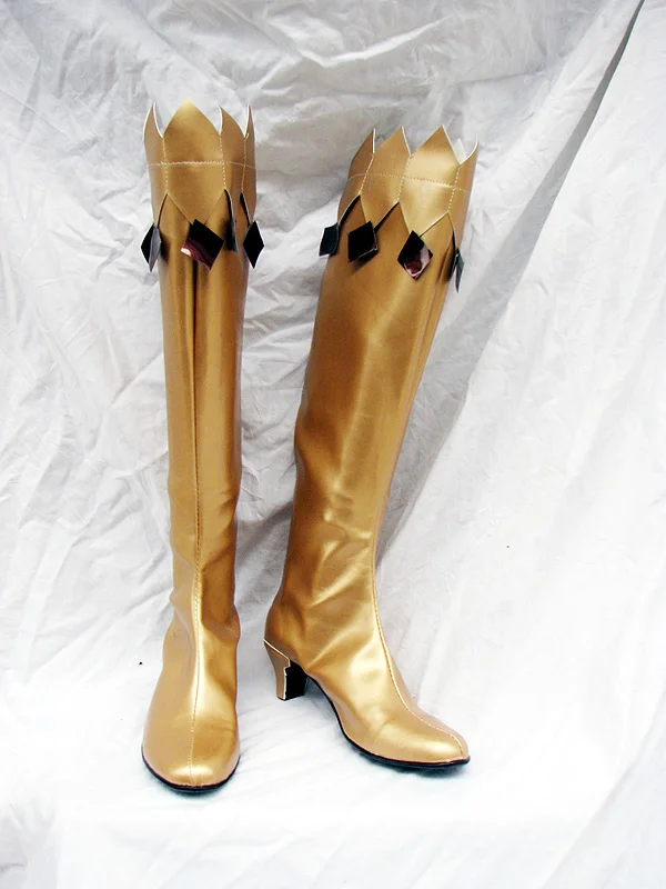 Sailor Moon Yellow Cosplay Boots - Click Image to Close