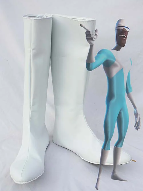 The Incredibles Frozone Cosplay Boots - Click Image to Close