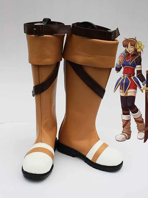 The Legend Of Heroes Anelace Elfead Cosplay Boots - Click Image to Close