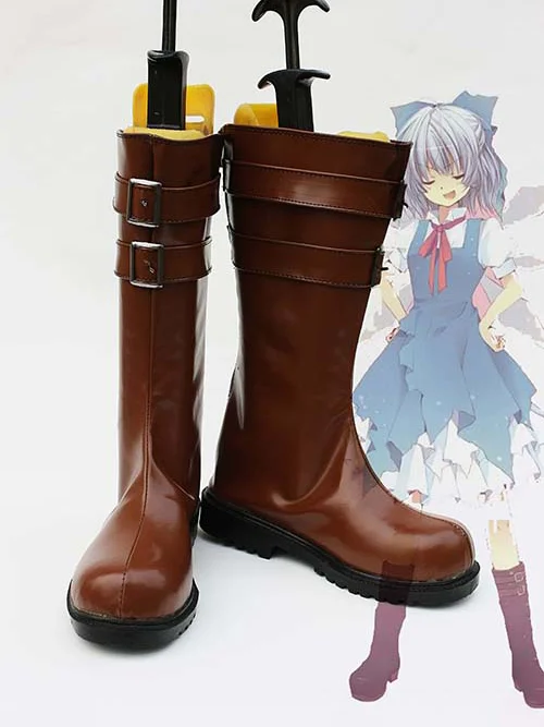 Touhou Project Cirno Cosplay Boots - Click Image to Close