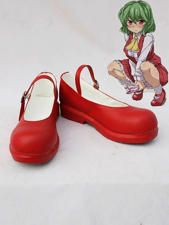 Touhou Project Yuuka Kazami Cosplay Shoes - Click Image to Close