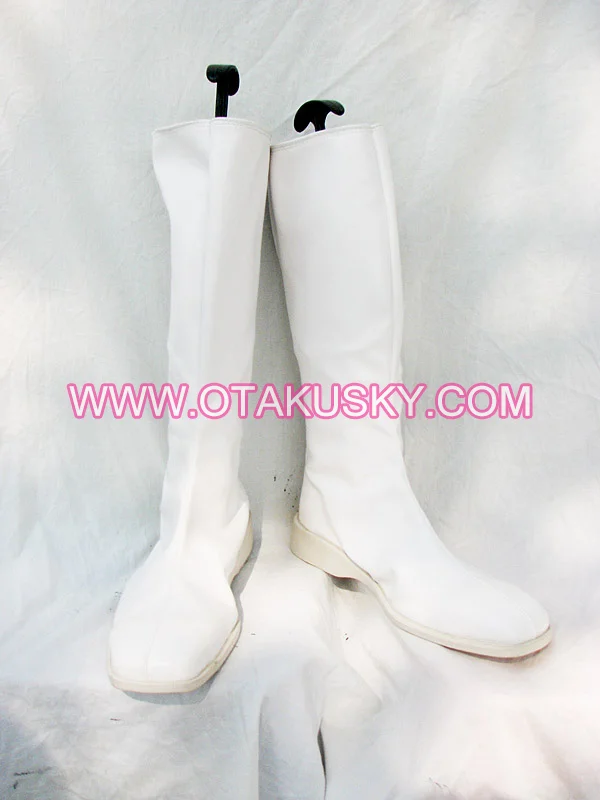 White Cosplay Boots 03 - Click Image to Close