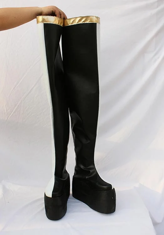 Wind Fantasy Black Cosplay Boots - Click Image to Close