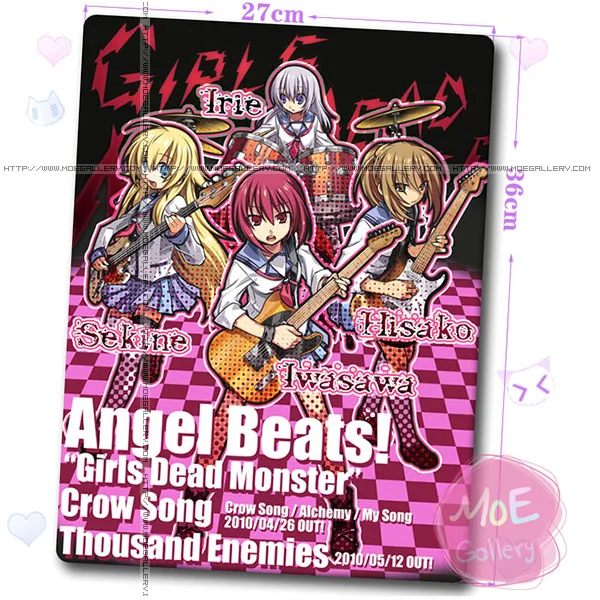 Angel Beats Girls Dead Monster Mouse Pad 01 - Click Image to Close