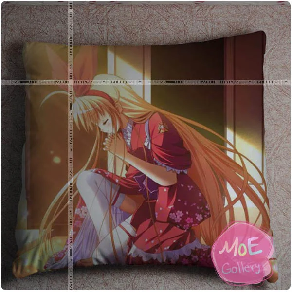 Alcot Anime Girl Throw Pillow Style C - Click Image to Close