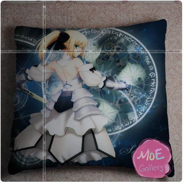 Fate Zero Saber Throw Pillow Style A - Click Image to Close