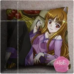 Spice And Wolf Holo Throw Pillow Style H