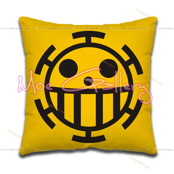 One Piece Heart Pirates Throw Pillow 01 - Click Image to Close
