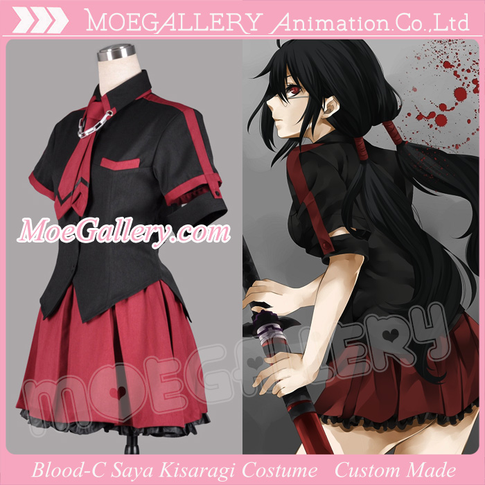 Blood-C Saya Kisaragi Cosplay Costume School Girl Uniform