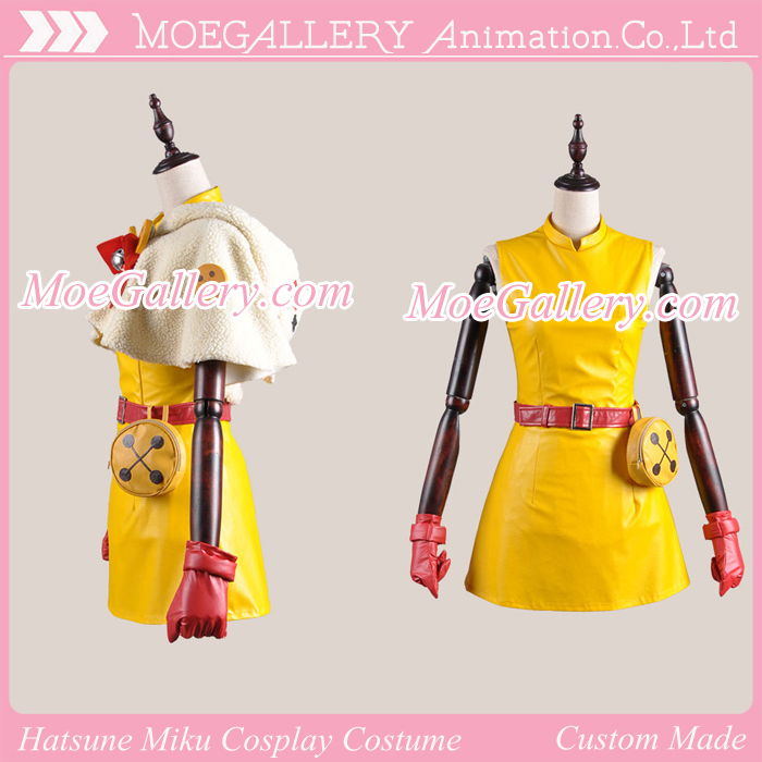 Vocaloid 2 Cat Cape Yellow Cosplay Costume