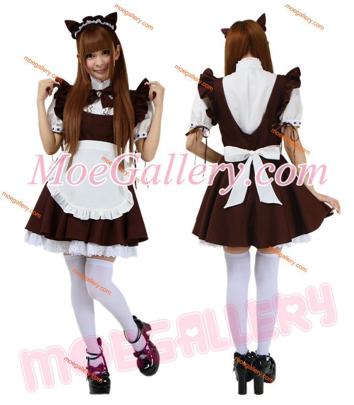Chocolate Cute Cat Maid Dress